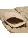 Diamond Quilted Hoodie Padding Archive Beige - BURBERRY - BALAAN 11