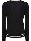 SEMELE Vneck wool cardigan black 2393460139 012 - MAX MARA - BALAAN 3