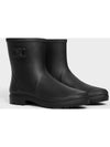 Natural Rubber Mid Rain Boots Black - CELINE - BALAAN 3