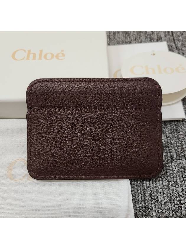 Marcie Leather Card Wallet Deep Violin - CHLOE - BALAAN 4