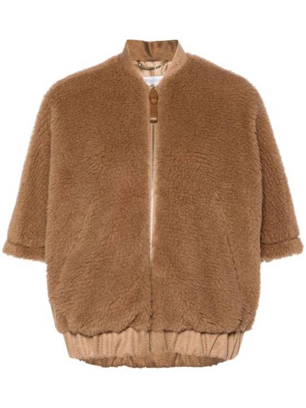 Briose Teddy Fabric Cape Camel - MAX MARA - BALAAN 1