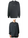 Lettering Logo Sweatshirt Black - ACNE STUDIOS - BALAAN 5