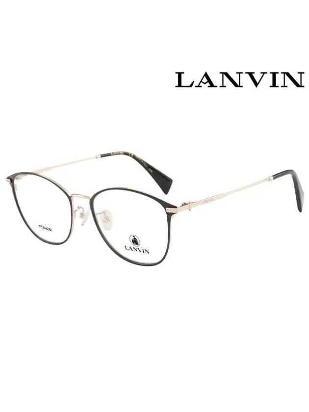 Glasses Frame LNV250SA 001 Round Titanium Women s - LANVIN - BALAAN 1