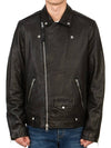 Milo Biker Leather Jacket Black - ALLSAINTS - BALAAN 3