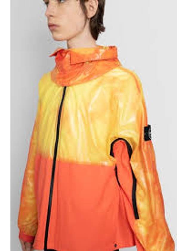 Waffen Patch Heat Reactive Lamy Cotton Linen Tela Hooded Jacket Orange - STONE ISLAND - BALAAN 4