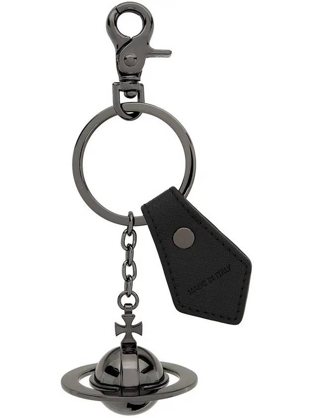 Saffiano 3D ORB Gunmetal Keyring 8203010EU OM0009 N405 - VIVIENNE WESTWOOD - BALAAN 2