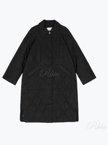 Raglan quilted outer jacket F9624 - GANNI - BALAAN 1