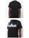 Motion Saturation One Garment Dyed Short Sleeve T-Shirt Black - STONE ISLAND - BALAAN 6