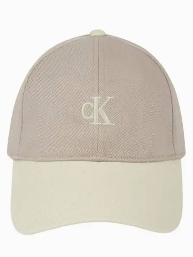 JEANS Unisex CKJ Small Monogram Logo Ball Cap 4K5033G PCF - CALVIN KLEIN - BALAAN 1