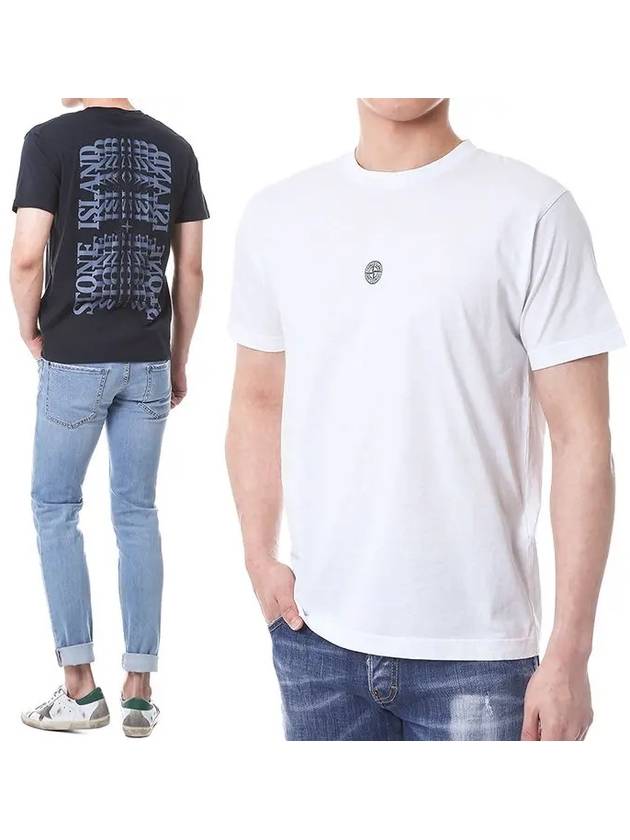 23SS gradient back logo tshirt - STONE ISLAND - BALAAN 1