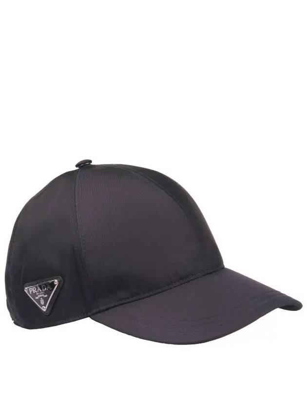 triangle logo re-nylon ball cap black - PRADA - BALAAN 2