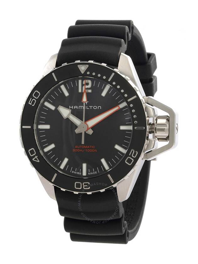 Hamilton Khaki Navy Frogman Automatic Black Dial Men's Watch H77825330 - HAMILTON - BALAAN 1