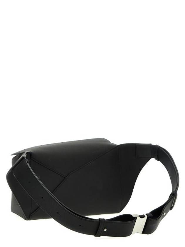 Puzzle Small Calfskin Belt Bag Black - LOEWE - BALAAN 3