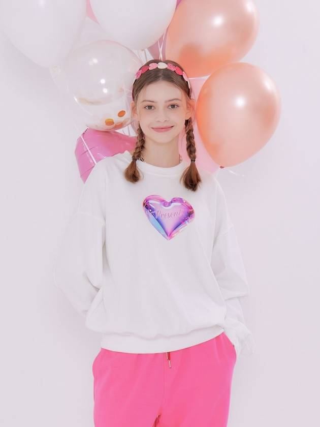 Balloon Present Sweatshirt Ivory - METAPHER - BALAAN 4