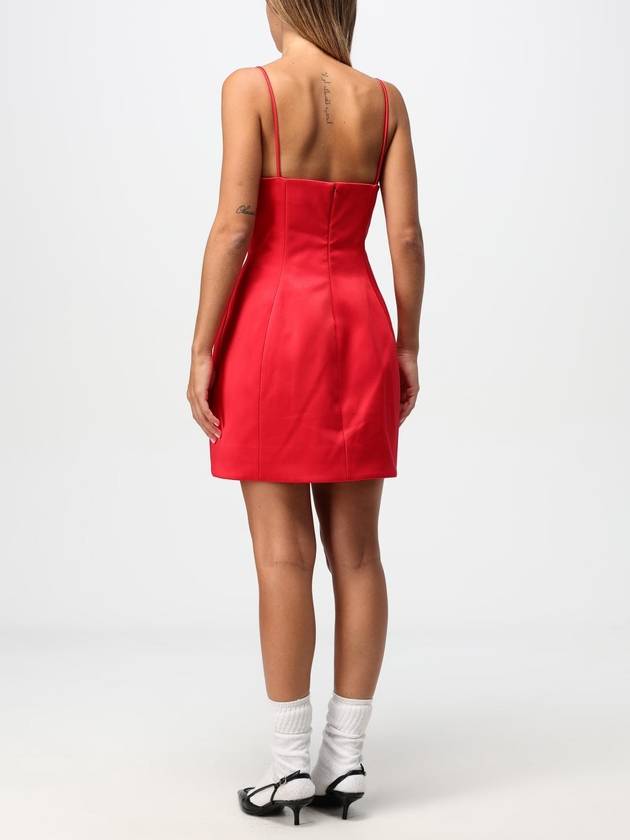 Bow satin short dress red - MARC JACOBS - BALAAN 3