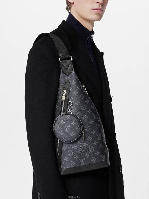 Duo Monogram Sling Bag Black - LOUIS VUITTON - BALAAN 3