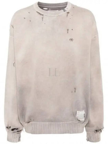 24 A12PO542 Beige Sun Fade Like Sweatshirt - MIHARA YASUHIRO - BALAAN 1