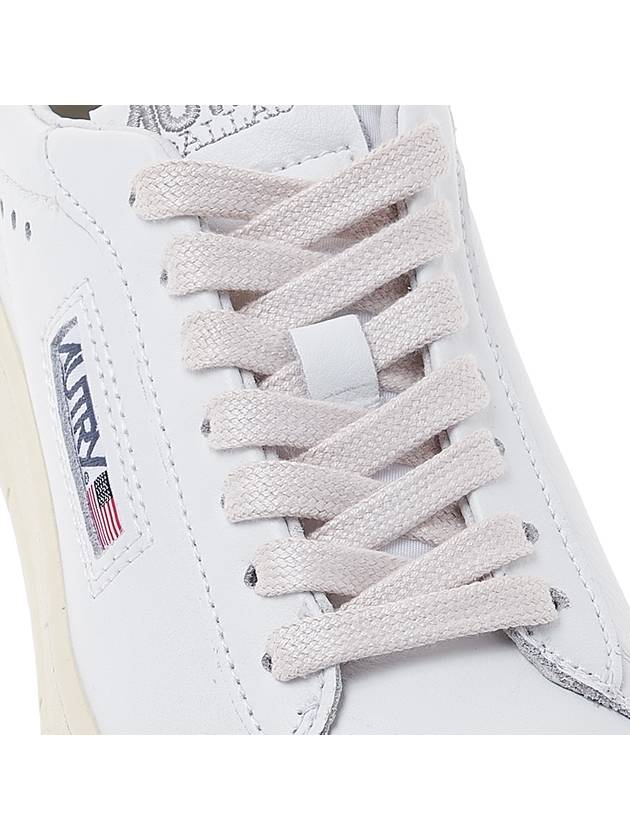 Dallas White Tab Leather Low Top Sneakers White - AUTRY - BALAAN 9