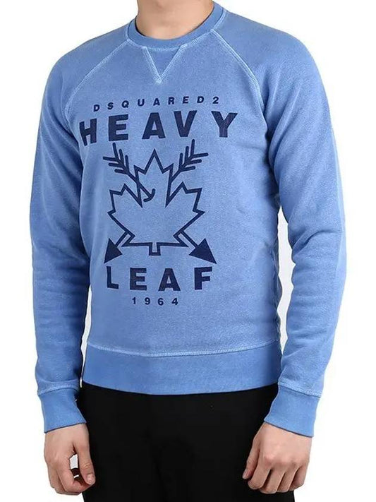 Maple Logo Blue Sweatshirt S74GU0093 - DSQUARED2 - BALAAN 2