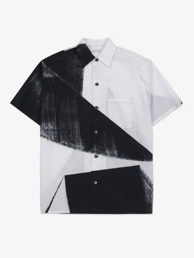 Brush Stoke Vacation Short Sleeve Shirt - ALEXANDER MCQUEEN - BALAAN 2