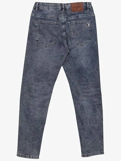 Men's thin regular slim simple spandex denim pants AJN164 - IKALOOOK - BALAAN 2