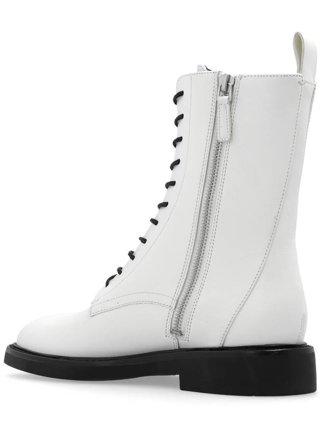 Tory Burch ‘Double T’ Combat Boots, Women's, White - TORY BURCH - BALAAN 5