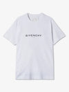 Reverse Oversized Short Sleeve T-Shirt White - GIVENCHY - BALAAN 2