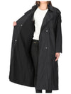 Deva Nylon Trench Coat Black - MONCLER - BALAAN 7