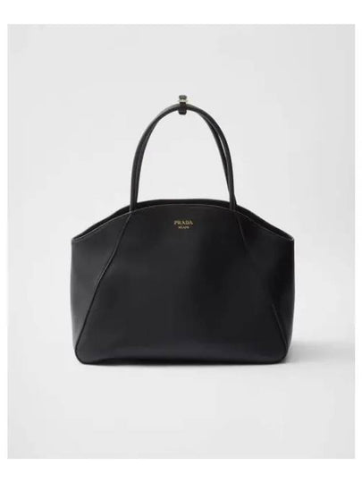 Large Leather Tote Bag Black - PRADA - BALAAN 2