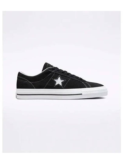 One Star Pro Suede Low Top Sneakers Black - CONVERSE - BALAAN 2