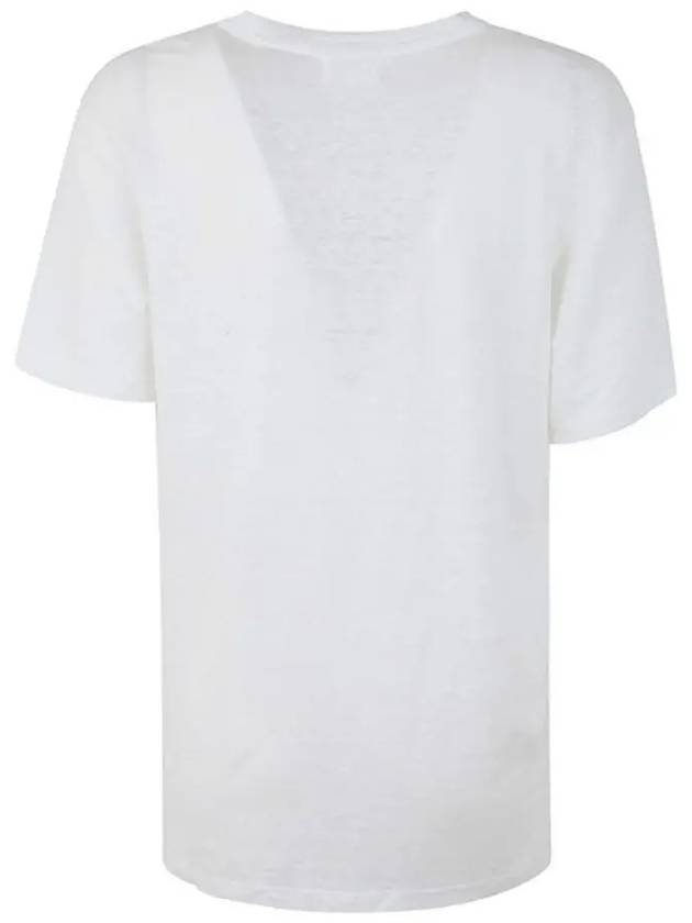 Zwell Logo Print Short Sleeve T-Shirt White - ISABEL MARANT - BALAAN 3