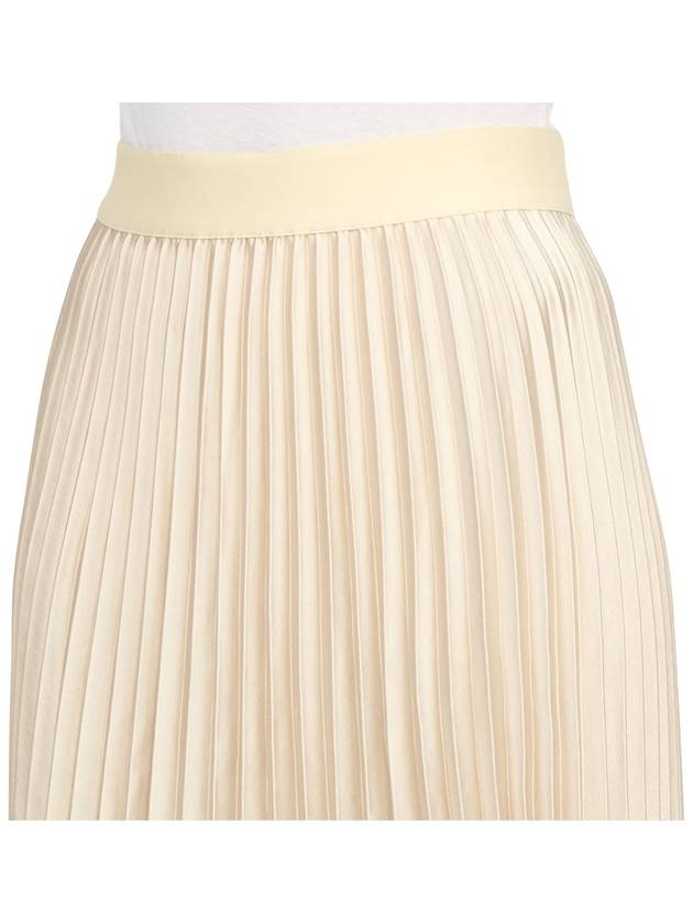 Gavino Long Pleated Skirt Beige - MAX MARA - BALAAN 9