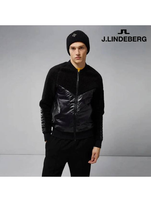 Men's Pile Hybrid Jacket Black - J.LINDEBERG - BALAAN 2