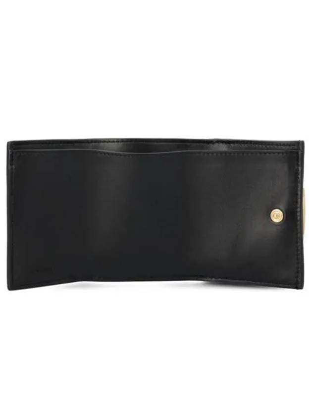 FF Baguette Flap Card Half Wallet Black - FENDI - BALAAN 4