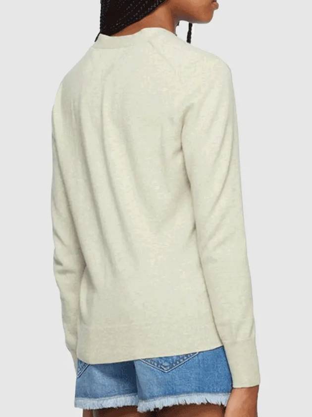 Women s Karin Logo Cardigan CA0008FA A1X05E 02LY - ISABEL MARANT - BALAAN 3