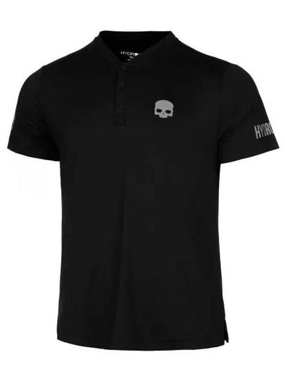 Tech Serafino Training Short Sleeve T-Shirt Black - HYDROGEN - BALAAN 2