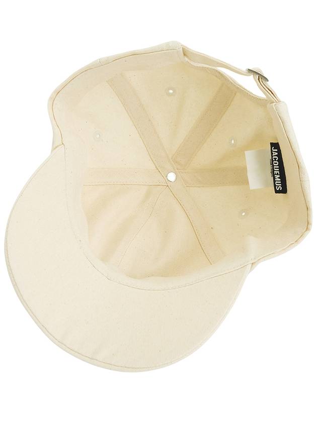 La Casquette Jacquemus Signature Ball Cap Ivory - JACQUEMUS - BALAAN 6