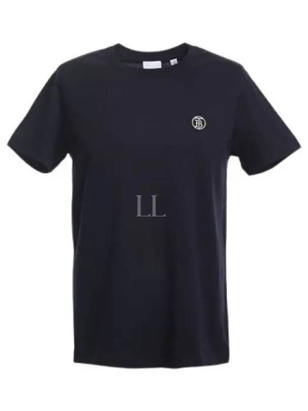 TB Embroidered Short Sleeve T-shirt Navy - BURBERRY - BALAAN 2