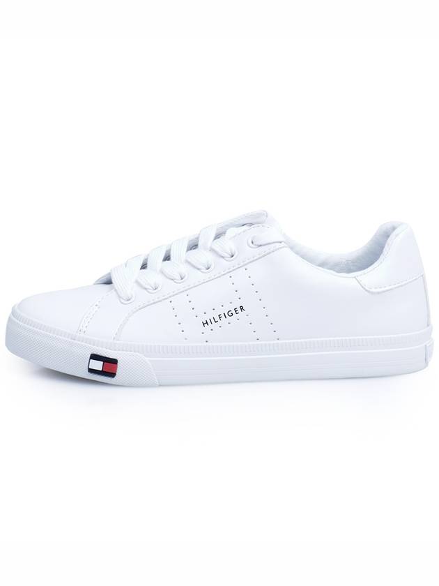 Women's Sneakers Small Logo Sneakers White LUSTER - TOMMY HILFIGER - BALAAN 1