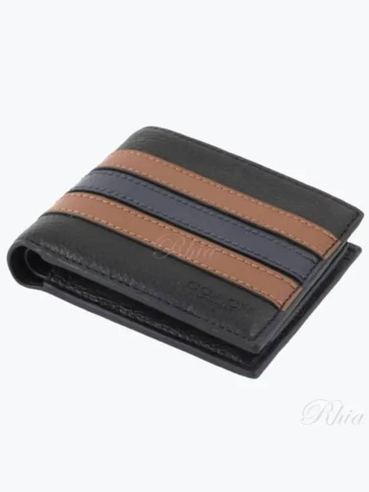 Men's Slim 3 in 1 Half Wallet Wallet 3007 QBR64 - COACH - BALAAN 1