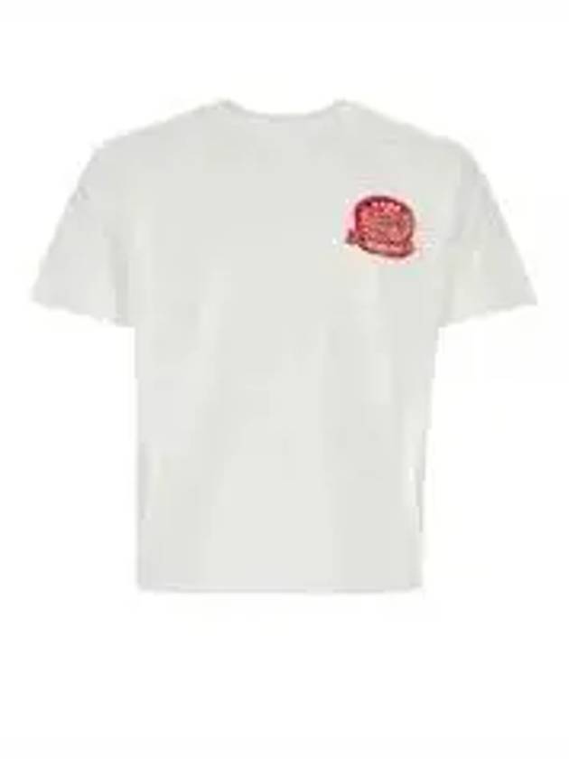 Draw Varsity Embroidered Cotton Short Sleeve T-shirt White - KENZO - BALAAN 2