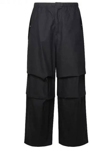 Pleated detail wide cotton pants 271484 - JIL SANDER - BALAAN 1