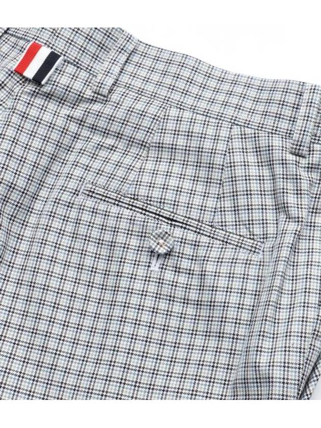 RWB Tab Houndstooth Cotton Shooting Shorts Grey - THOM BROWNE - BALAAN 7