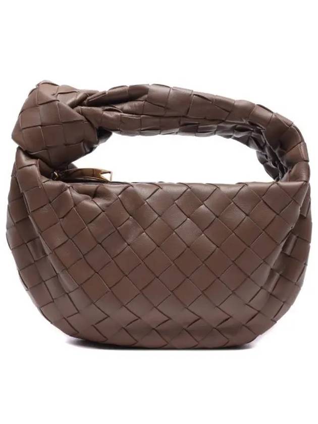 Jodie Intrecciato Small Tote Bag Light Brown - BOTTEGA VENETA - BALAAN 2