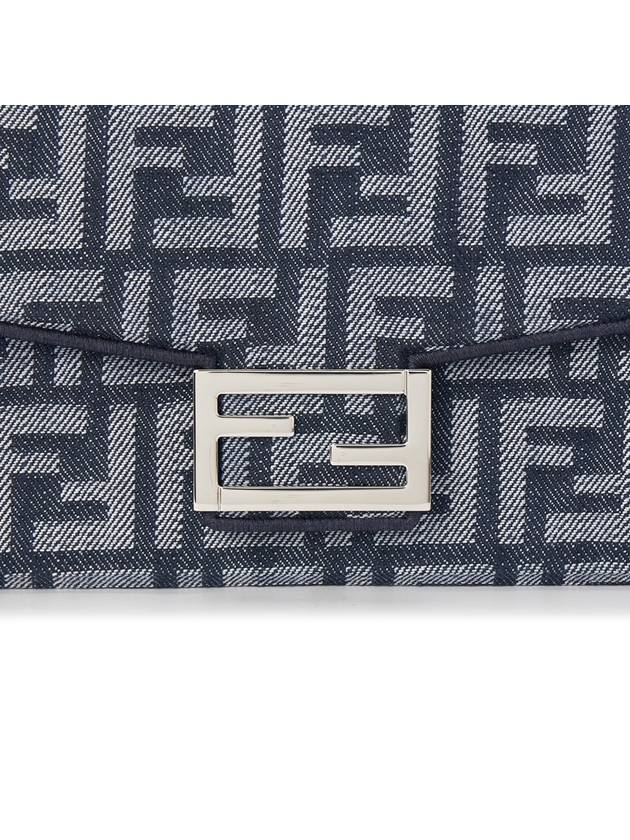 Soft Trunk Baguette Leather Cross Bag Dark Blue - FENDI - BALAAN 9