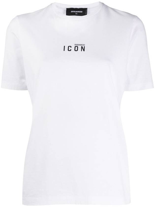 Women's Mini Icon Short Sleeve T-Shirt White - DSQUARED2 - BALAAN 1