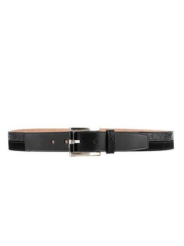 Buckle Leather Belt Black - SALVATORE FERRAGAMO - BALAAN 1