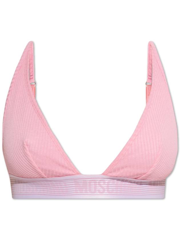 Moschino Bra With Logo, Women's, Pink - MOSCHINO - BALAAN 1