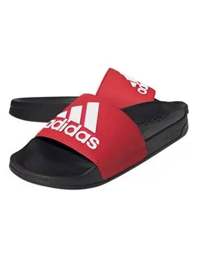 Adilette Shower Slippers Red - ADIDAS - BALAAN 2