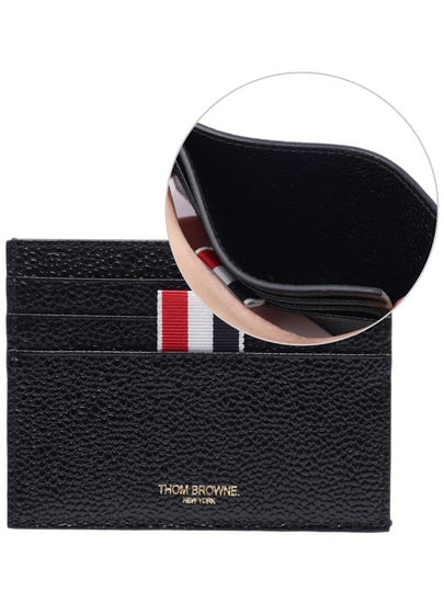 RWB Edge Stain Double Sided Card Holder Black - THOM BROWNE - BALAAN 2